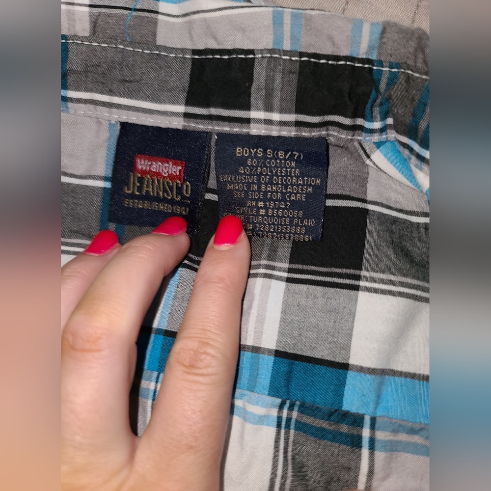 Wrangler boys button up